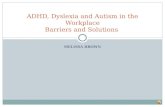 ADHD, Dyslexia and Autism in the Workplace - Barriers and Solutions