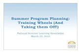 Summer Program Planning: Training Wheels (And Taking them Off!)