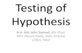 9.testing of hypothesis