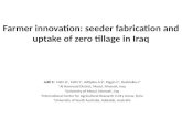 Farmer innovation: seeder fabrication and uptake of zero tillage in Iraq. Sinan Jalili