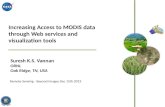 Increasing Access to MODIS data through Web services and visualization tools