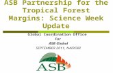 ASB Partnership for the Tropical Forest Margins: Science Week Update