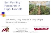 Soil Fertility Research in High Tunnels