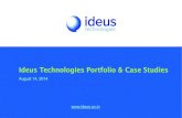 Ideus Technologies Portfolio & Case Studies