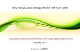 Indo-Nordic Sustainable Innovation Technology Platform – Introduction