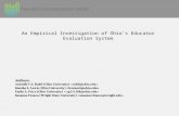An Empirical Investigation of Ohio’s Educator Evaluation System (NERA)