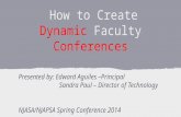 Dynamic faculty conference njasa 2014