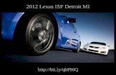 2012 Lexus ISF Detroit Michigan
