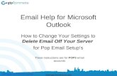Outlook delete-email-off-server