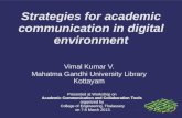 Strategies for academic communication in digital environment