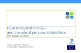 ODIN Final Event - Publishing and citing, and the role of persistent identifiers
