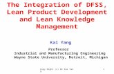Integration of DFSS,Lean Product Development and Lean Knowledge Management