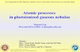 Atomic processes in photoionized gaseous nebulae