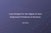 Lean Design For Six Sigma at Tyco Engineered Products & Services