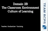 Domain 2 b classroom environment culture of learning training module