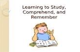 Chapter 8 leaning tocomprehend and remember