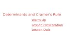 Cramers rule