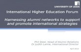 Harnessing alumni networks to support and promote international strategies