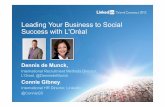 LinkedIn Talent Connect Europe 2012: Leading Your Business to Social Success with L'Oréal