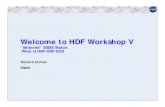 Welcome to HDF Workshop V