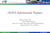 HDF5 Advanced Topics - Datatypes and Partial I/O