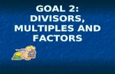 Divisors factors and multiples