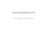 Learning notes of r for python programmer (Temp1)