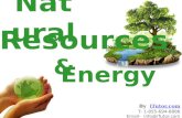 Natural Resources and Energy