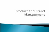 Product and brand management
