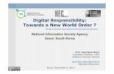 Digital Responsibility: towards a new world order ?