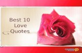 Best 10 Love quotes