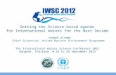 Keynote Address “Setting the Science-based Agenda for International Waters for the Next Decade