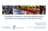 Ecological Footprint: tracking global human pressure on ecosystems and biodiversity
