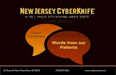 New Jersey CyberKnife: Words from Our Patients