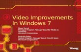 Windows7: Video Improvements