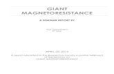 Report on Giant Magnetoresistance(GMR) & Spintronics