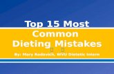 Top 15 Most Common Dieting Mistakes