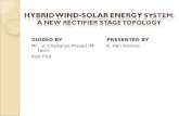 Hybrid wind solar energy system