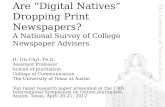 Are "Digital Natives" Dropping Print Newspapers?