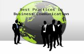 Best Practices in Business Communication