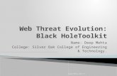 Web Threat Evolution: Blackhole Toolkit for Hacking CMS Websites