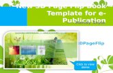New 3D page flip book template for ePublication