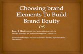 Choosing brand elements to build brand equity by Leroy J.Ebert