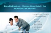 Data Digitization – Manage Huge Data in the Most Effective Manner!