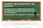 Sales Management by Tactics -  in slides