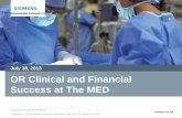 OR Clinical and Financial Success at The MED