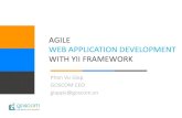 Agile web application development YII Framework
