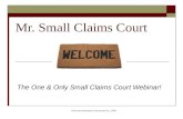 Ontario Small Claims Court Webinar