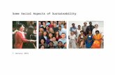Some Social Aspects of Sustainability
