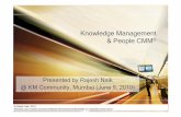 Knowledge Management and People CMM